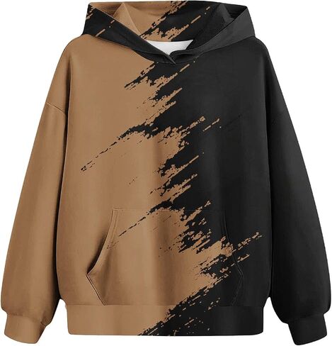 Boys Hoodies Cool 3D Graphic Print Pullover with Pocket Kids Fashion Warm Winter Hooded Sweatshirts in Saudi Arabia
