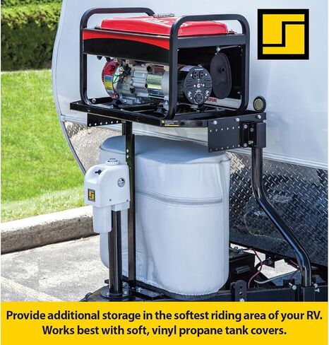 Stromberg Carlson Gen Secure Generator Box - Storage For Your Items - Anti-Theft, Propane Ventilation, and Trailer Ready - Bolts to CC-255 Tray - A-Frame 4" Square Bumper Adapters Coming in 2024 in Saudi Arabia