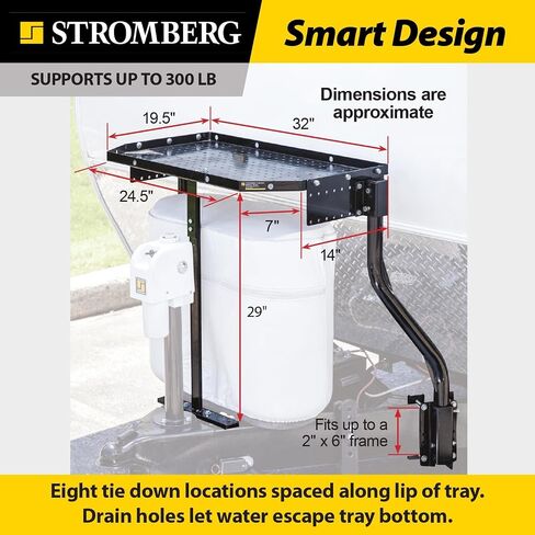 Stromberg Carlson Gen Secure Generator Box - Storage For Your Items - Anti-Theft, Propane Ventilation, and Trailer Ready - Bolts to CC-255 Tray - A-Frame 4" Square Bumper Adapters Coming in 2024 in Saudi Arabia