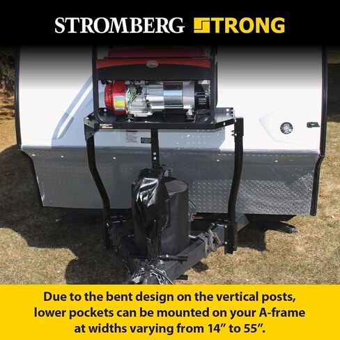 Stromberg Carlson Gen Secure Generator Box - Storage For Your Items - Anti-Theft, Propane Ventilation, and Trailer Ready - Bolts to CC-255 Tray - A-Frame 4" Square Bumper Adapters Coming in 2024 in Saudi Arabia