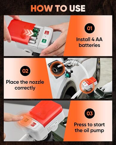 Portable Fuel Pump with 51'' Extra Long Hose, Automatic Fuel Transfer Gas Can Pump Battery Powered with Auto-Stop High Flow Rate 3 Can Adapters Compatible with Lawnmowers in Saudi Arabia