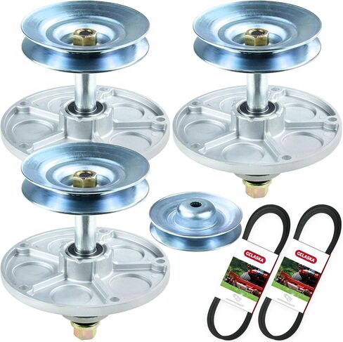 Gelaska 3 Pack 1001046 مجموعة مغزل مع 95309ma بكرة 37x96ma حزام 37x66ma يحل محل Murray 492574ma ، 092574 ، 94129ma ، 492574 ، 090905 ، 094129ma ، mu094129ma for Murray 46 in Kuwait