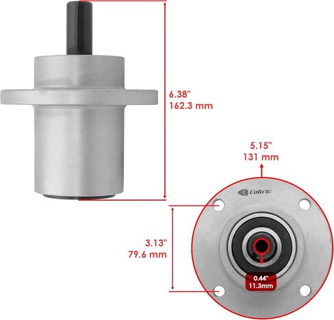 Caltric 34in 36in 42in Deck Spindle متوافق مع Bad Boy Revolt 2020-2024 / Revolt SD 2023-2024 037-2002-00 x2 in Kuwait