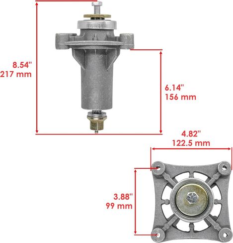 Caltric 3 Spindle Assembly Compatible with Husqvarna YTH24K48 YTH2348 Spindle Assembly in Saudi Arabia