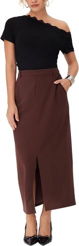 Cider Women Midi Midi Skirt legant High High Percit Slit Date Night Pencil Skirt in Saudi Arabia