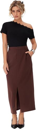 Cider Women Midi Midi Skirt legant High High Percit Slit Date Night Pencil Skirt in Saudi Arabia