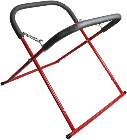 K Tool International 79755 Automotive Fender Stand for Garages, Repair Shops, and DIY, 31" x 36" x 41", 750 lbs. Capacity, Adjustable, Padded, Powder-Coated Tubular Steel, Non-Skid Feet, Red/Black in Saudi Arabia