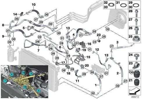 80pcs fkm ok.01.60001 أنابيب تكييف الهواء O-Ring Kit 64508374959 6450014141232 64508363041 64538375742 64530141213 645083741 64500141209 for BMW E81 F35 E39 F07 in Saudi Arabia