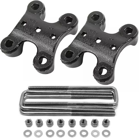 Rear Axle Spring U Bolt Plate Bracket and U Bolt for 2014-2025 Chevrolet GMC Silverado Sierra 1500 23450470-8.75'' Long in Saudi Arabia