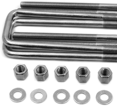 Rear Axle Spring U Bolt Plate Bracket and U Bolt for 2014-2025 Chevrolet GMC Silverado Sierra 1500 23450470-8.75'' Long in Saudi Arabia