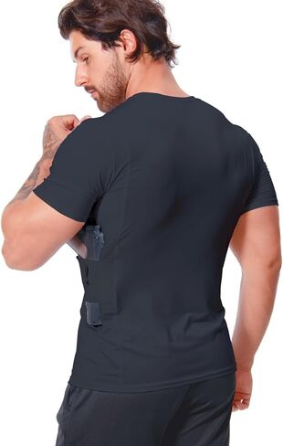 Conceal Carry Shirts for Men - Holster Tank Top - Everyday Concealed Carry Compression Shirt in Kuwait