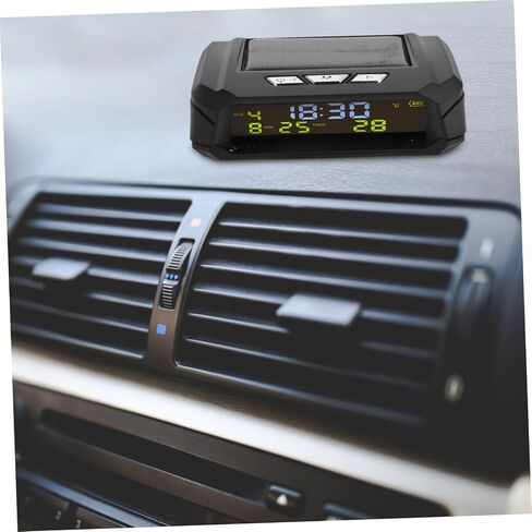 Luxshiny 2PCS CAR Solar Digital Clock Dashboard Digital Clock Truck Truck Dashboard Solar Solar Hoter in Kuwait