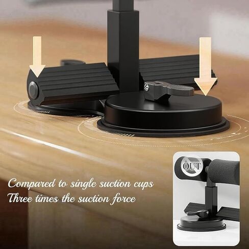sit ups foot holder with Elastic 2 Suction Cups and Pull Rope Portable Sit Up Assistant Device for Home Workout in Kuwait