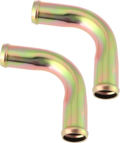 2pcs 90° Elbow Heater Hose Connector Adapter Coolant Fitting for Automotive Systems, 5/8" x 5/8" in 16mm x 16mm in Kuwait