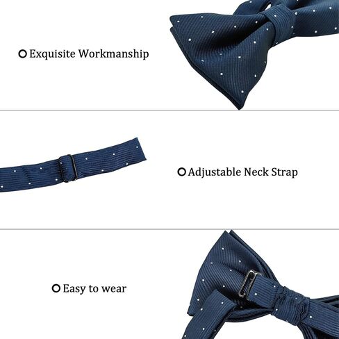 SYAYA Bow Tie for Men, Boy Classic Tuxedo Bowtie Glitter Dot for Wedding, Dinner Parties, Proms & Formal Events U-S-T9 in Saudi Arabia