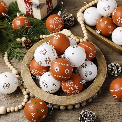 30 Pcs 2.36'' Pastel Christmas Tree Balls Ornaments Xmas Tree Shatterproof Decorations Pink Blue Purple Rainbow Christmas Tree Hanging Ornaments for Christmas Wedding Party Decor in Saudi Arabia