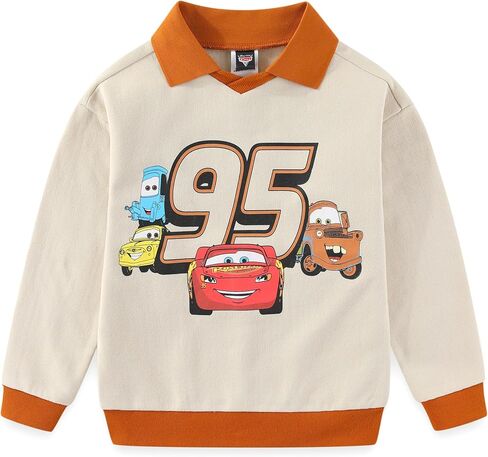 Disney Cars Lightning McQueen Boys 2 Piece Polo Fleece Top and Pants Set for Big Kids in Saudi Arabia