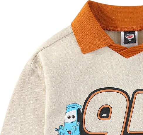 Disney Cars Lightning McQueen Boys 2 Piece Polo Fleece Top and Pants Set for Big Kids in Saudi Arabia