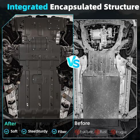 طقم الأثخن Ford F150 Full Skid Plate Cit متوافق مع 2015-2022 Ford F150 4WD 4WD 2.7L EcoBoost ، 3.3L ، 3.5L EcoBoost ، 5.0L EcoBoost ، مع واجهة المحرك ، مركز القيادة وحماية المحور الخلفي in Kuwait