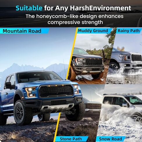 طقم الأثخن Ford F150 Full Skid Plate Cit متوافق مع 2015-2022 Ford F150 4WD 4WD 2.7L EcoBoost ، 3.3L ، 3.5L EcoBoost ، 5.0L EcoBoost ، مع واجهة المحرك ، مركز القيادة وحماية المحور الخلفي in Kuwait