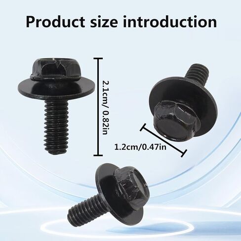 مسامير لوحة التزلج متوافقة مع تويوتا 4Runner Tacoma FJ Cruiser Tundra Sequoia Land Cruiser 12mm Hex Head 8 Pack. in Saudi Arabia