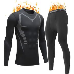 Upgraded Thermal Underwear for Men Long Johns Set for Cold Weather Base Layer Top & Bottom with Fleece Lined in Saudi Arabia