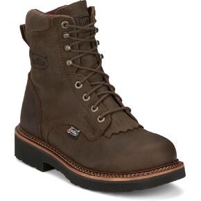 Justin Rivot 8" Steel Toe Work Boot - Original Work Collection - Full Grain Leather, Oil & Slip-Resistant Outsole in Kuwait
