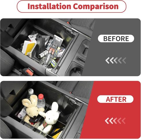 Linskip Glove Box Organizer Compatible with 2021-2025+ F150 & 2023+ F250-F550 & 2022-2024 Ford Expedition, Glove Box Dividers, Interior Accessories in Saudi Arabia