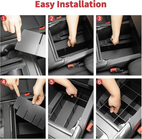 Linskip Glove Box Organizer Compatible with 2021-2025+ F150 & 2023+ F250-F550 & 2022-2024 Ford Expedition, Glove Box Dividers, Interior Accessories in Saudi Arabia