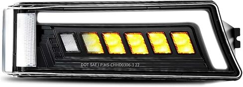 LED Headlight Assembly Turn Signal Lamp DOT Approved with DRL Compatible with 2003-2006 Chevy Silverado Avalanche, 1PCS (Standard-Amber Side Marker, Passenger Side-Right) in Saudi Arabia