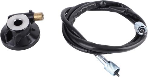 Speedometer Cable Kit, Aluminum Alloy Speedometer Drive Gear, 12mm Speedometer Gear with 39.4in 100cm Cable Line Replacement Parts Fit for GY6 50ml 150ml Scooter Moped in Saudi Arabia