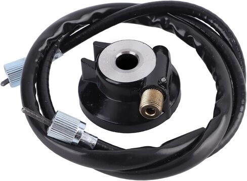 Speedometer Cable Kit, Aluminum Alloy Speedometer Drive Gear, 12mm Speedometer Gear with 39.4in 100cm Cable Line Replacement Parts Fit for GY6 50ml 150ml Scooter Moped in Saudi Arabia