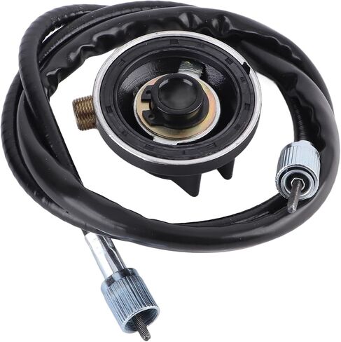 Speedometer Cable Kit, Aluminum Alloy Speedometer Drive Gear, 12mm Speedometer Gear with 39.4in 100cm Cable Line Replacement Parts Fit for GY6 50ml 150ml Scooter Moped in Saudi Arabia