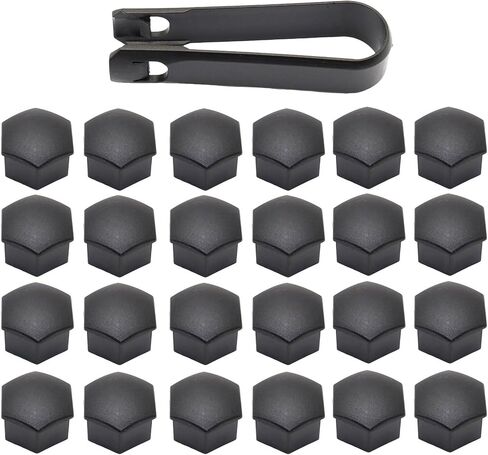 24PCS Wheel Lug Nut Cover Caps Compatible with Tesla Cybertruck, Model Y, and Model 3, Wheel Screw Cover Caps 21MM Inter Nut Cover Caps Tesla Accessories, Glossy Black in Saudi Arabia