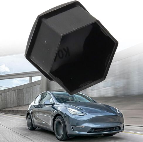 24PCS Wheel Lug Nut Cover Caps Compatible with Tesla Cybertruck, Model Y, and Model 3, Wheel Screw Cover Caps 21MM Inter Nut Cover Caps Tesla Accessories, Glossy Black in Saudi Arabia