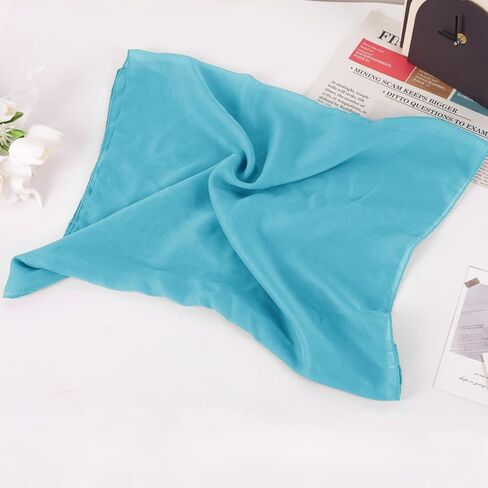 Women's Solid Chiffon Scarf, Soft Sheer Lightweigt Neck Scarves for Wedding Halloween Party in Kuwait
