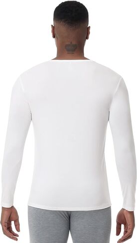 WiWi Shirts for Men Long Sleeve Underwear Viscose from Bamboo Slim-Fit Tee Baselayer Mens Stretchable Shirt Soft Top S-XXL in Saudi Arabia