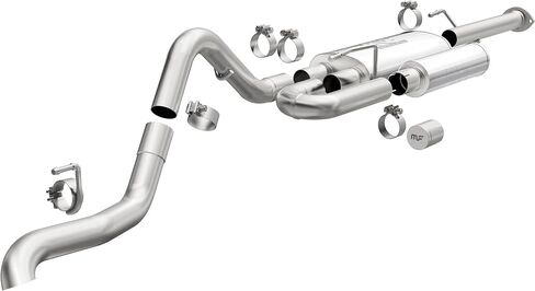 Magnaflow Performance Ored System 19583: Cat-Back ، Series Overland ، لعام 2016-2023 Toyota Tacoma ، نمط خروج جانبي واحد للركاب. in Kuwait
