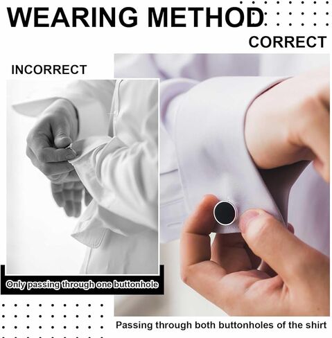 Quelay Cufflinks and Box Set for Men Includes 4/12 Pair Cufflinks 1 Pcs Jewelry Display Case for Wedding Business Gift in Saudi Arabia