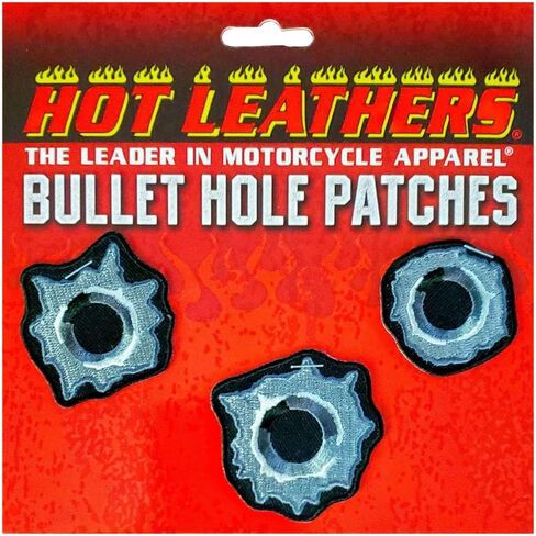 Hot Leathers 2" Bullet Hole Patches 3 Piece Set PPQ1354-2 Width x 2 Height Inches in Saudi Arabia