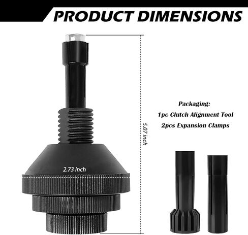 Clutch Alignment Tool Kit with 2PCS Expansion Clamps,Precise Automotive Alignment Tools for Adjusting Platen,Universal Auto Clutch Plate Correction Tool for Most Vehicles in Saudi Arabia