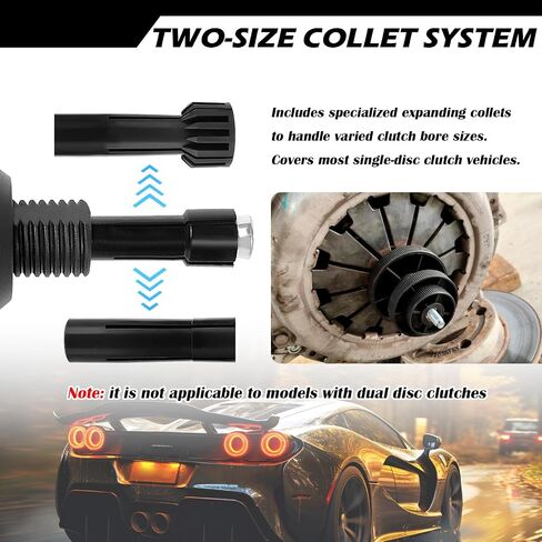 Clutch Alignment Tool Kit with 2PCS Expansion Clamps,Precise Automotive Alignment Tools for Adjusting Platen,Universal Auto Clutch Plate Correction Tool for Most Vehicles in Saudi Arabia