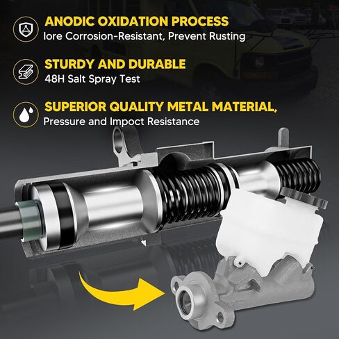 18040242 Brake Master Cylinder مع خزان و CAP FIT لبيك ، كاديلاك ، Oldsmobile و Pontiac-Lesabre ، Bonneville 2000-2003 ، Deville 2000-2003 ، Aurora 2001-2003 OE# 18045192 ، M630040 in Saudi Arabia