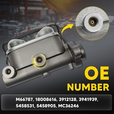 18008616 Brake Master Cylinder Fit for 1967-1970 Chevrolet C20 Panel Pancup Suburban C30 G20 Van K20 Panel P20 Series P30 | GMC 1967-1970 C25/C2500 Suburban P25/P2500 P35/P3500 OE M66787 in Saudi Arabia