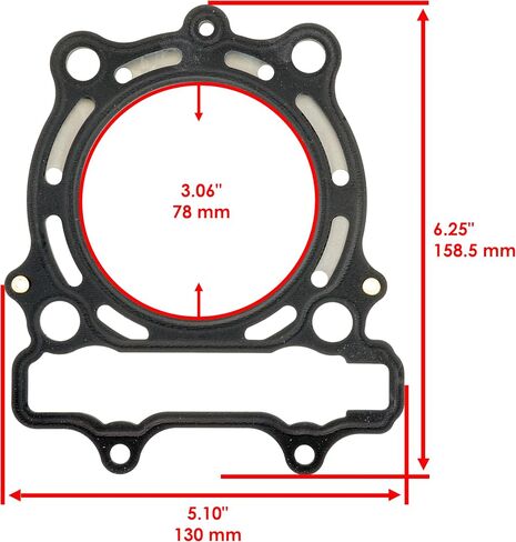 Caltric Cylinder Head and Cover Gasket Compatible with Suzuki RM-Z250 RMZ250 2010 2011 2012 2013-2018 in Saudi Arabia