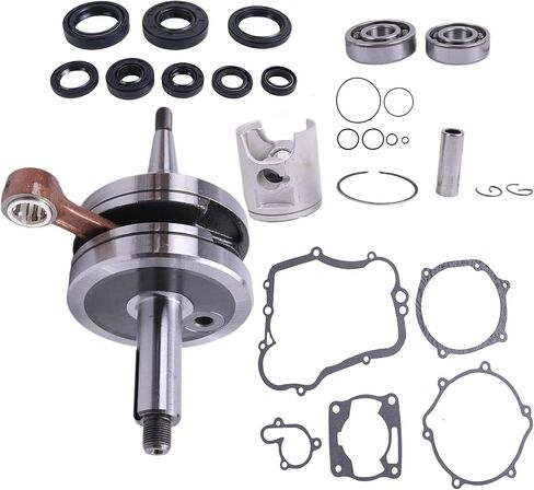 Rebuild Top Bottom End Engine Kit Crankshaft Piston Compatible with Yamaha YZ85 2002-2018 47.50mm Bore in Saudi Arabia