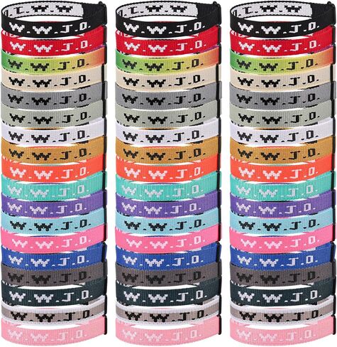 54PCS WWJD Christian Bracelet Pack for Women Men, Christian Gifts Adjustable WWJD Bracelets Bulk - What Would Jesus Do Wristbands in Saudi Arabia