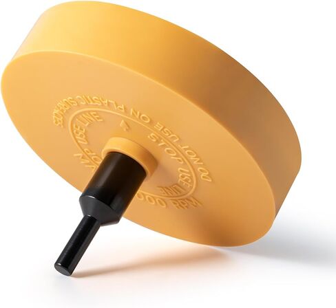 Foshio 4 Pack Eraser Wheel Secal Remover ， 4 بوصة العجلة مزيل ملصق مع محول ، 2 عبوة صلبة و 2 عبوة من عجلة المطاط المقطوعة لإزالة الفينيل ، لاصق ، لاصقة ، بقايا ، رسومات ، ملصق in Kuwait