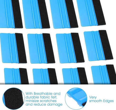 Maquita 20 Pack Vinyl Squeegee مع 20 ٪ من القماش للفيلم اللطيف Sceegee Application Tool Vinyl Wrappreat in Kuwait