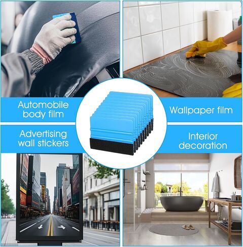 Maquita 20 Pack Vinyl Squeegee مع 20 ٪ من القماش للفيلم اللطيف Sceegee Application Tool Vinyl Wrappreat in Kuwait